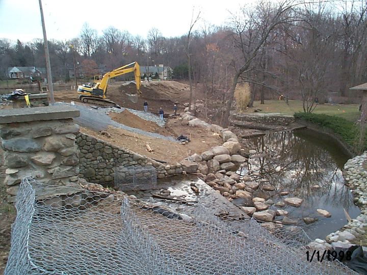 Dams work by Sparwick Contracting